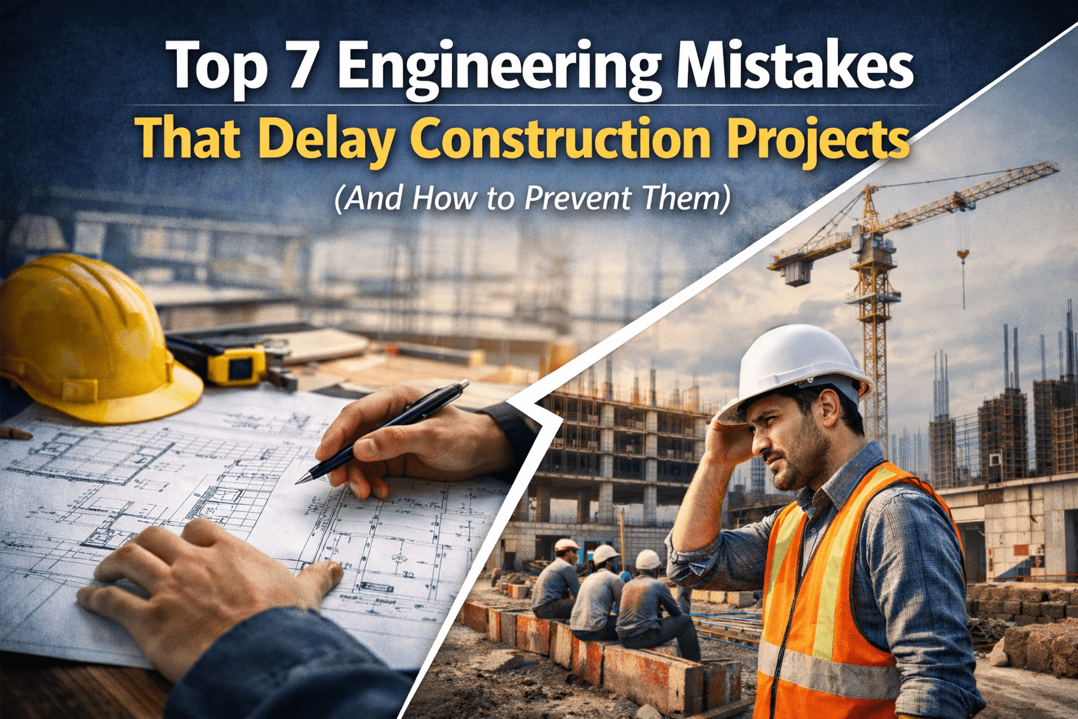 Top engineering mistakes in construction causing project delays on site